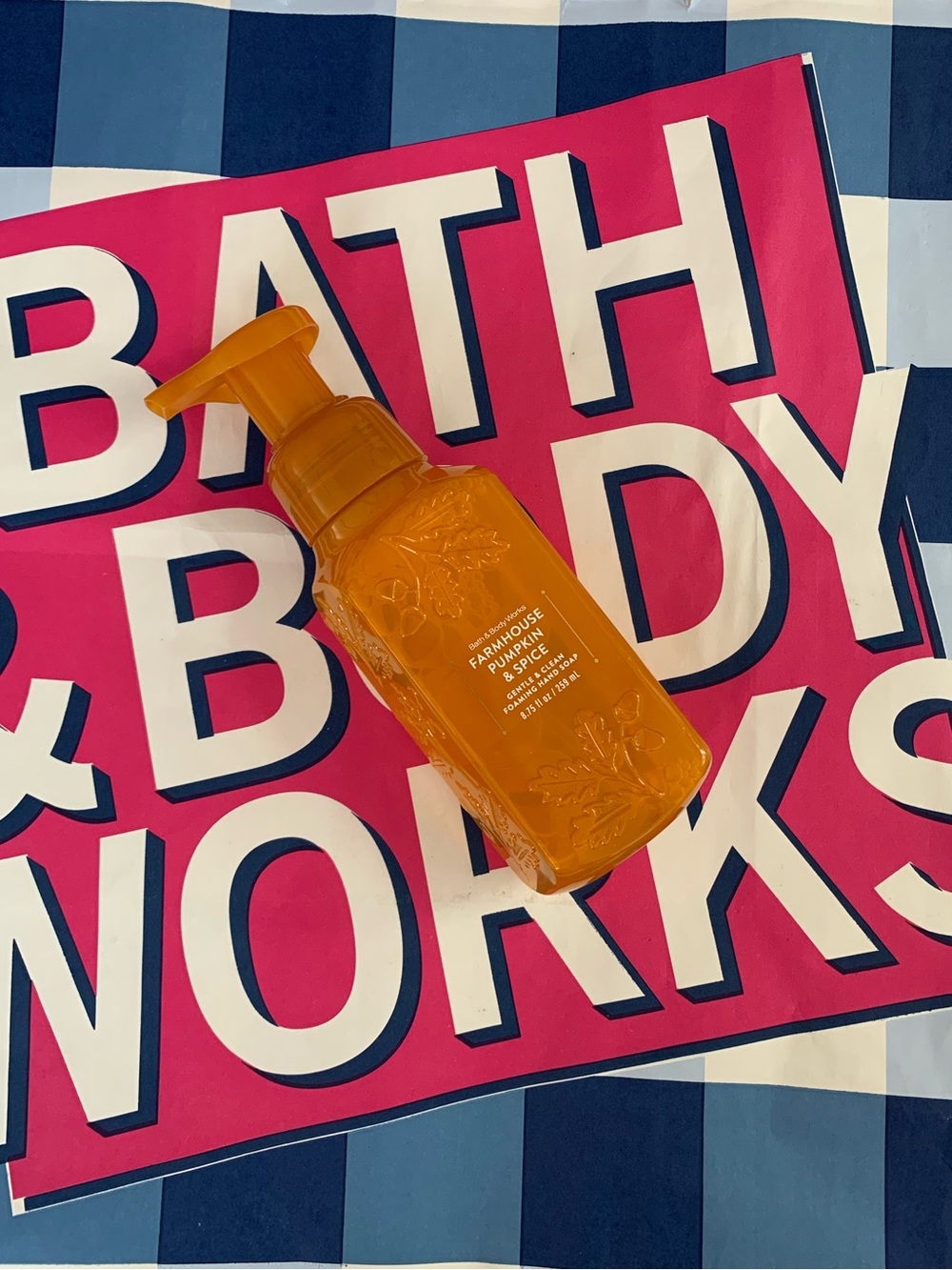 NWT Bath & Body Works Farmhouse Pumpkin & Spice Foaming Hand Soap